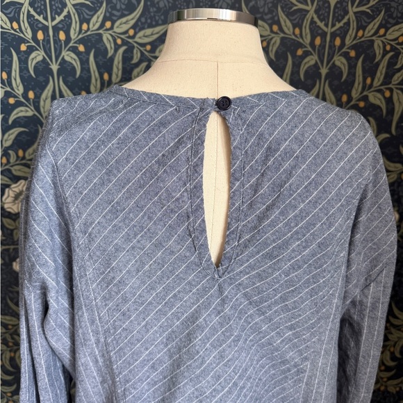 Band of Gypsies 100% Cotton Striped Tunic Lagenlook - Picture 6 of 11